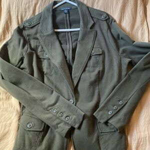 Lucky Brand olive color blazer 100% cotton